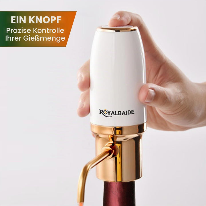 Elektrischer Weinbelüfter-Spender, elektrischer Smart-Dekanter mit wiederaufladbarem USB-Anschluss,
