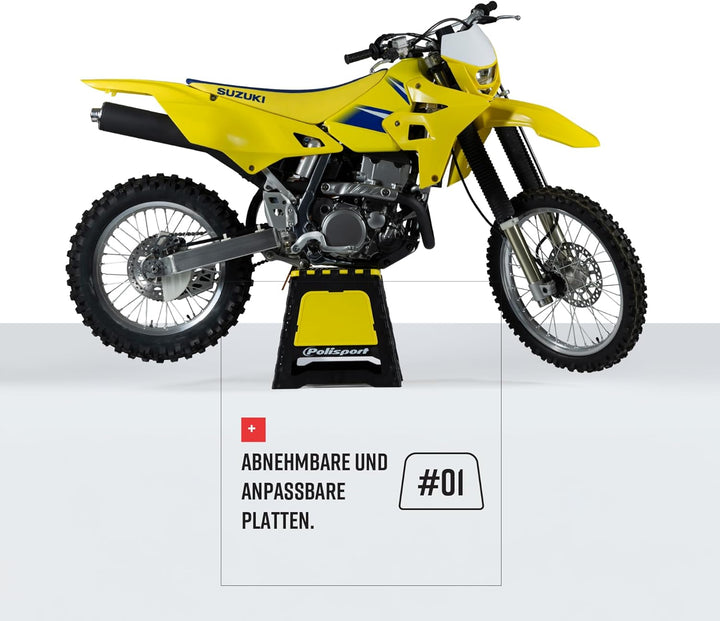 Polisport Montagebock ausklappbar gelb P8981505, Gelb