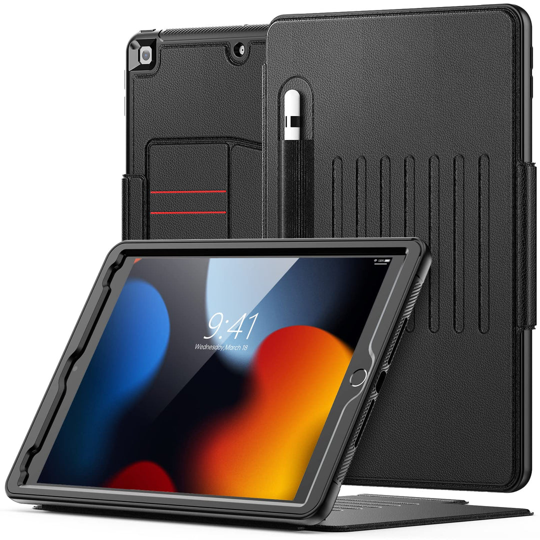SEYMAC Hülle für iPad 9./8./7. Generation 10,2 Zoll 2021/2020/2019, Tropfenfeste Robuste Hülle mit [