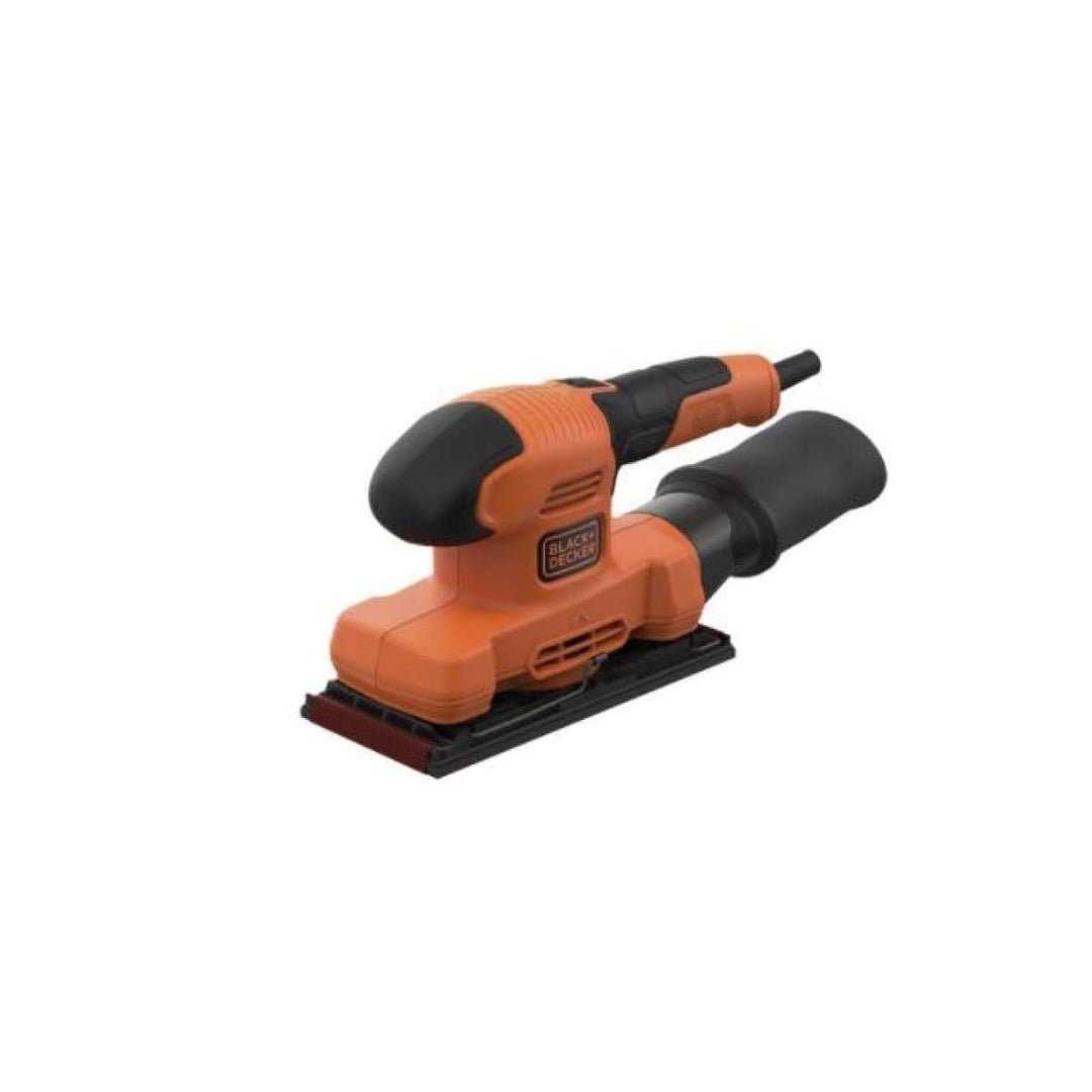 Black+Decker BEW220 Schwingschleifer (150W, Schleifplatten 90 x 187 mm, mit integrierter Staubabsaug