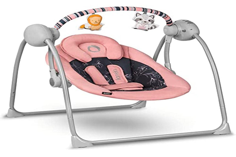 LIONELO Ruben Baby Wippe, Babyschaukel Elektrisch mit Liegefunktion, Baby Schaukel 0 bis 9 kg, Moski