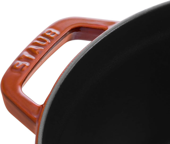 STAUB Gusseisen Bräter/Cocotte, Rund 28 cm, 6,7 L, , Zimt 28 cm, 6,7 L Zimt-Orange