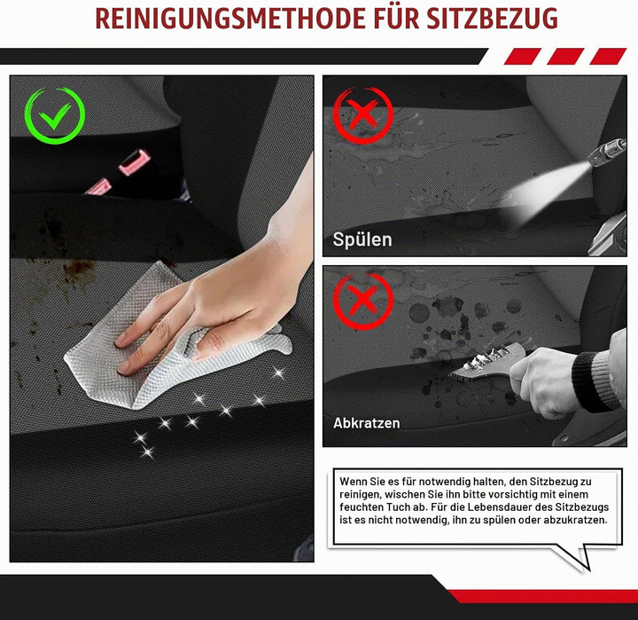 Sitzbezüge Auto für 2006-2025 FIAT Ducato Citroen Jumper- 2+1, Autositzbezüge Auto-Sitzschoner Schon