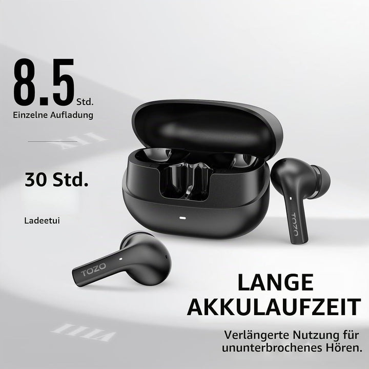 TOZO E2 Kopfhörer kabellos Bluetooth, 5.3 Bluetooth Kopfhörer, In Ear Kopfhörer mit APP Steuerung, 3