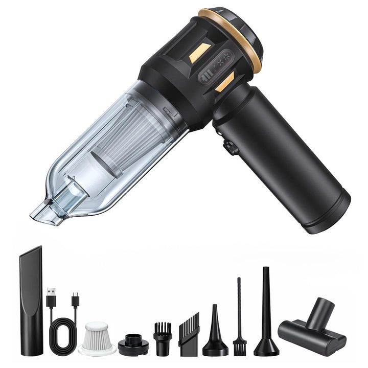 SoarFly Handstaubsauger Auto, 28000Pa Akku Staubsauger Auto, 4 in 1 Mini Staubsauger, Auto Staubsaug