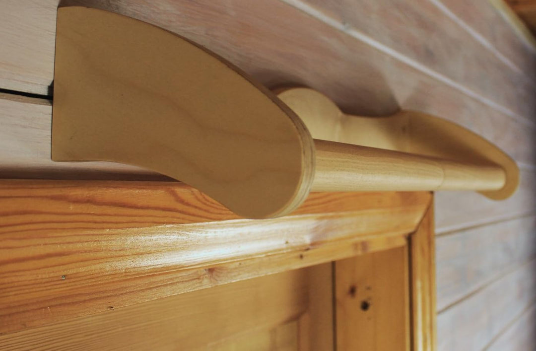 Robuste Klimmzugstange aus Holz, 74 cm, für den Innen- und Aussenbereich, mit 2 Höhenoptionen – Wand