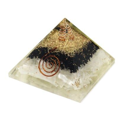 CrystalAge Tourmaline & Selenite Orgonite ~50mm