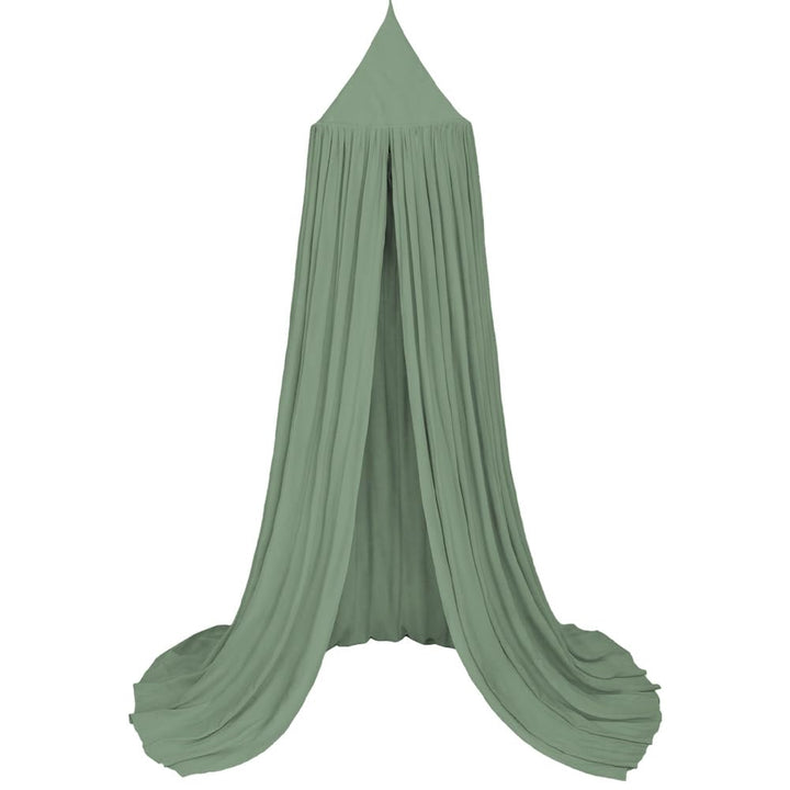 Betthimmel Babybett, 245x270 cm, Baumwolle, Romantisch, Grün, Grün