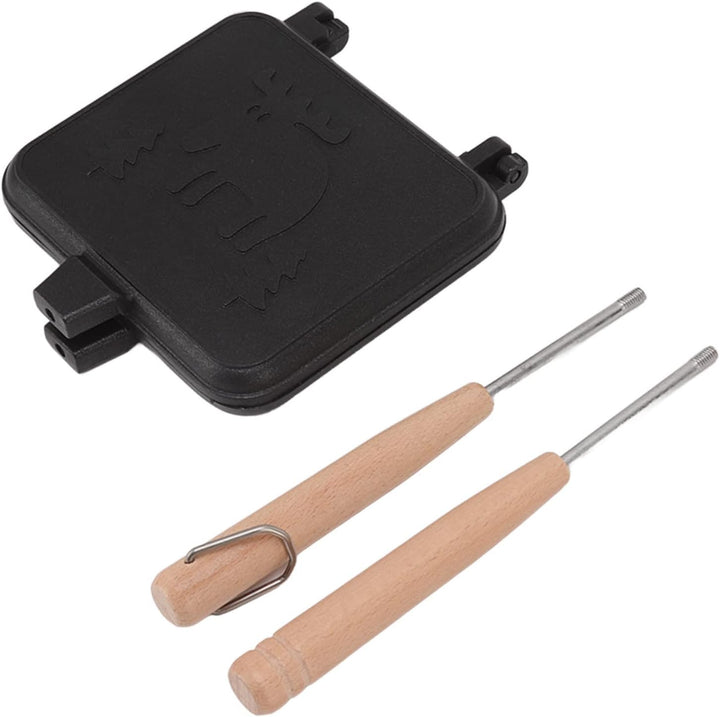 Doppelseitige Sandwich Bratpfanne mit Antihaftbeschichtung, Gegrillter Käse Sandwich Maker mit Hitze