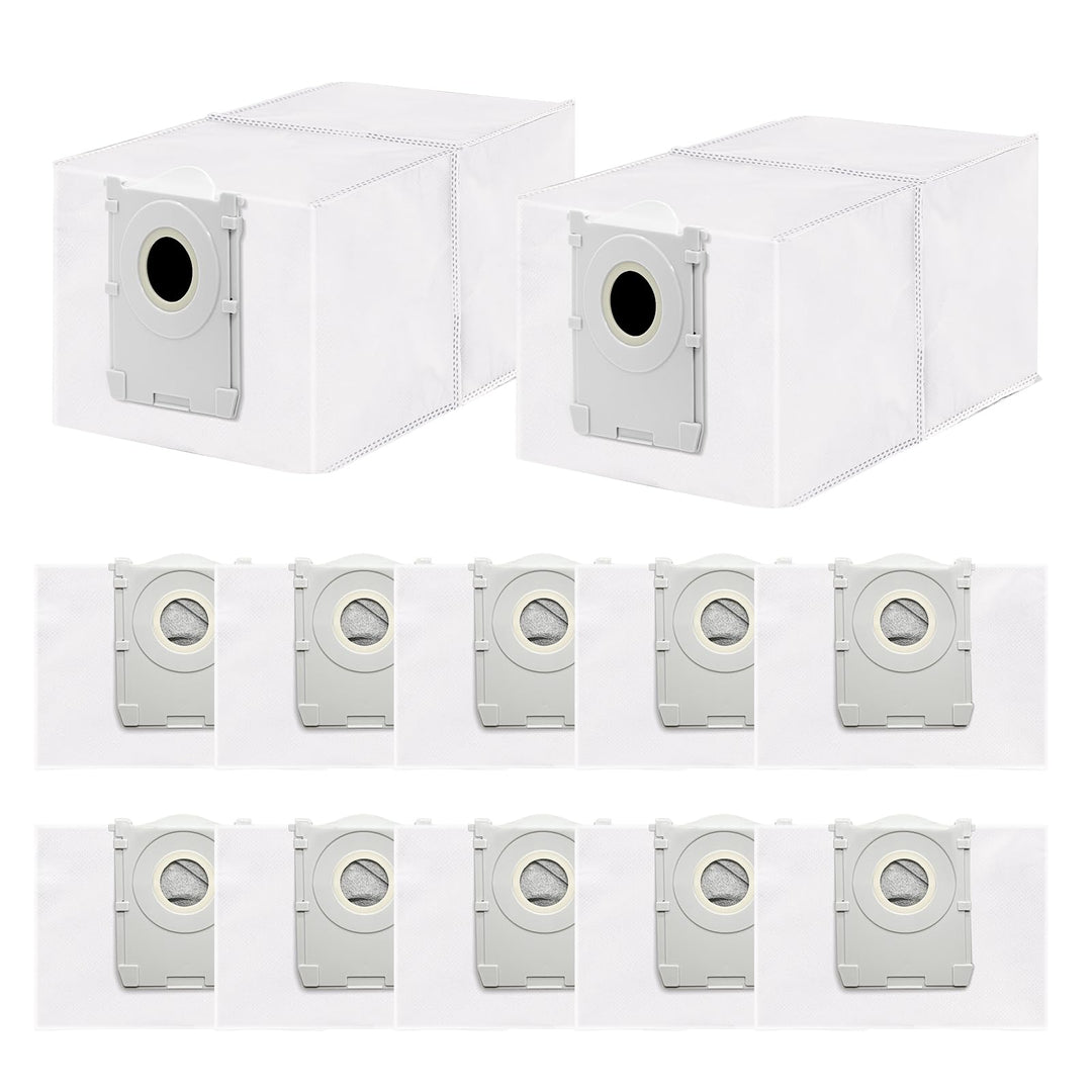 12 Stück Staubbeutel Kompatibel mit Ecovacs Deebot T50/T50 PRO/T50 MAX PRO/T30C/T30C PRO/T80/X8/X8 P