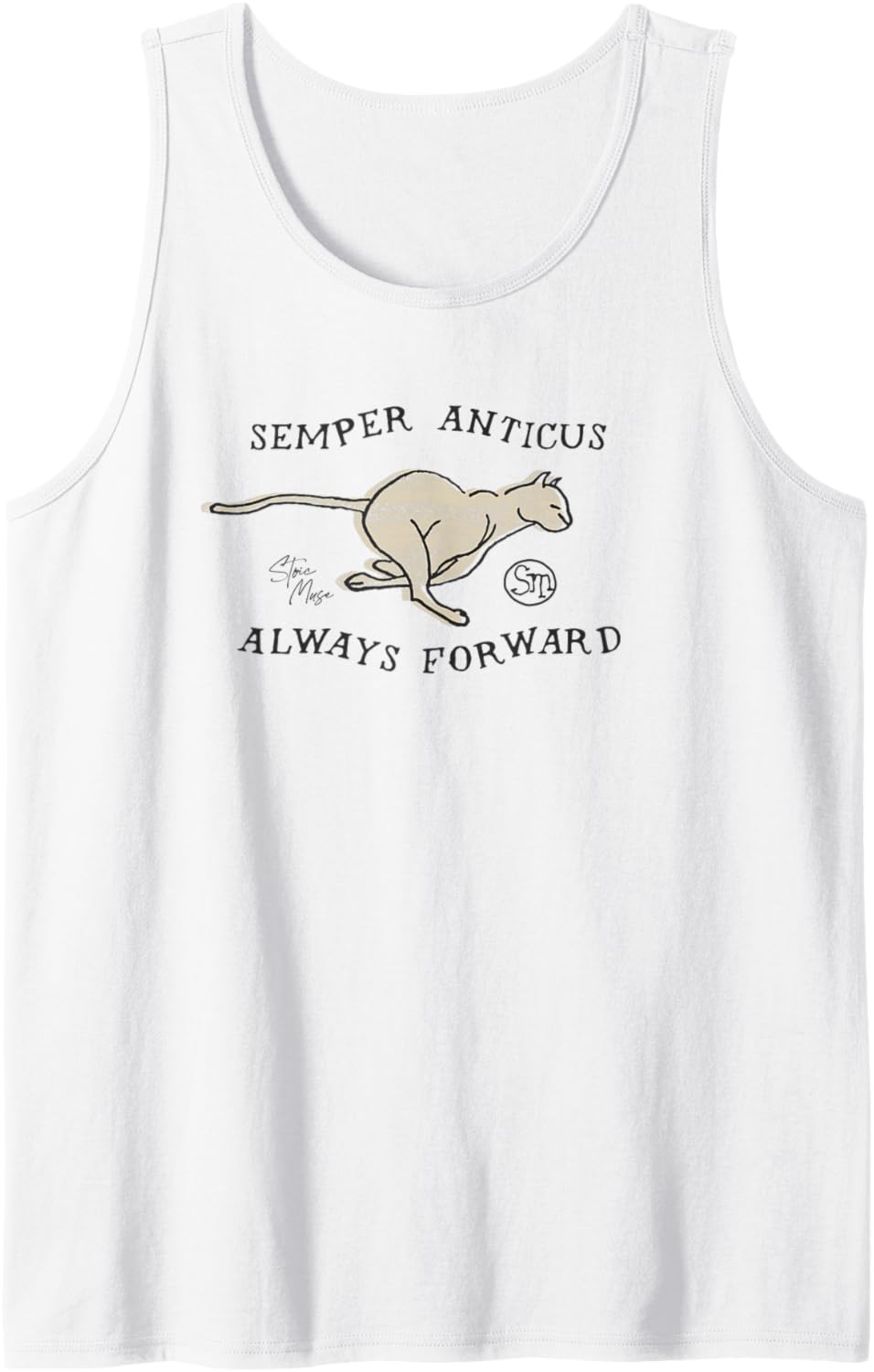Stoisches Zitat | Amor Fati | Gebrannte Orange Tank Top