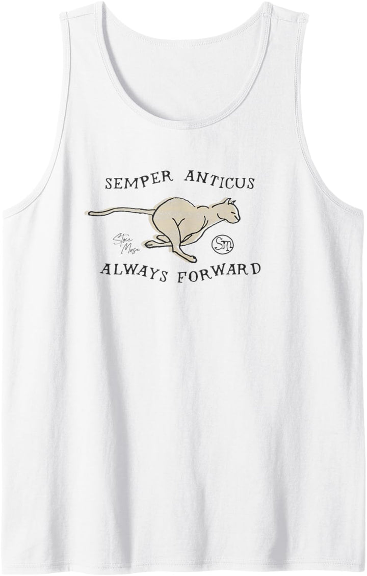 Stoisches Zitat | Amor Fati | Gebrannte Orange Tank Top
