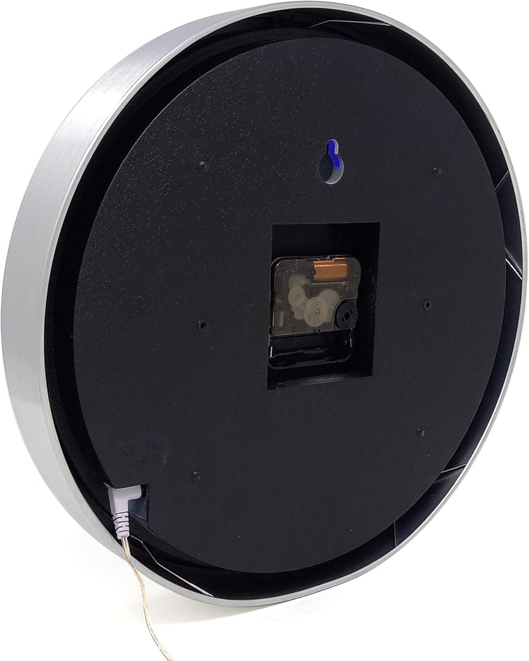 Starlet24 Wanduhr 29,5cm Ø beleuchtet mit bunter LED-Zifferbeleuchtung und Quarz-Uhrwerk (laufruhig,