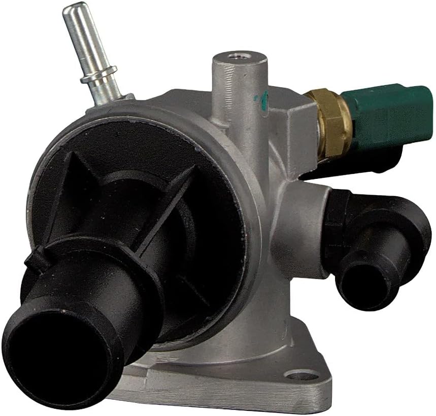 febi bilstein 33956 Thermostatgehäuse mit Temperaturschalter und Dichtung , 1 Stück