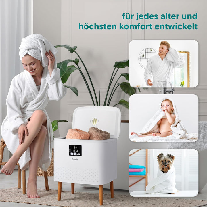 SereneLife WiFi Handtuchwärmer 20L Elektrisch Stehend – Smart Handtuchtrockner für 2 Handtücher mit