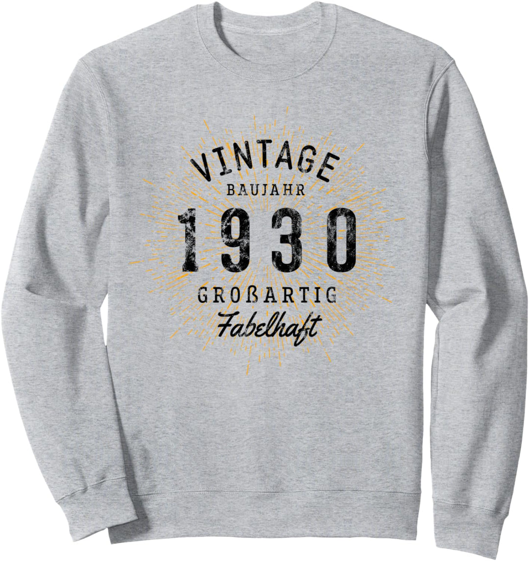 Vintage geboren 1930 Geburtstag Sweatshirt