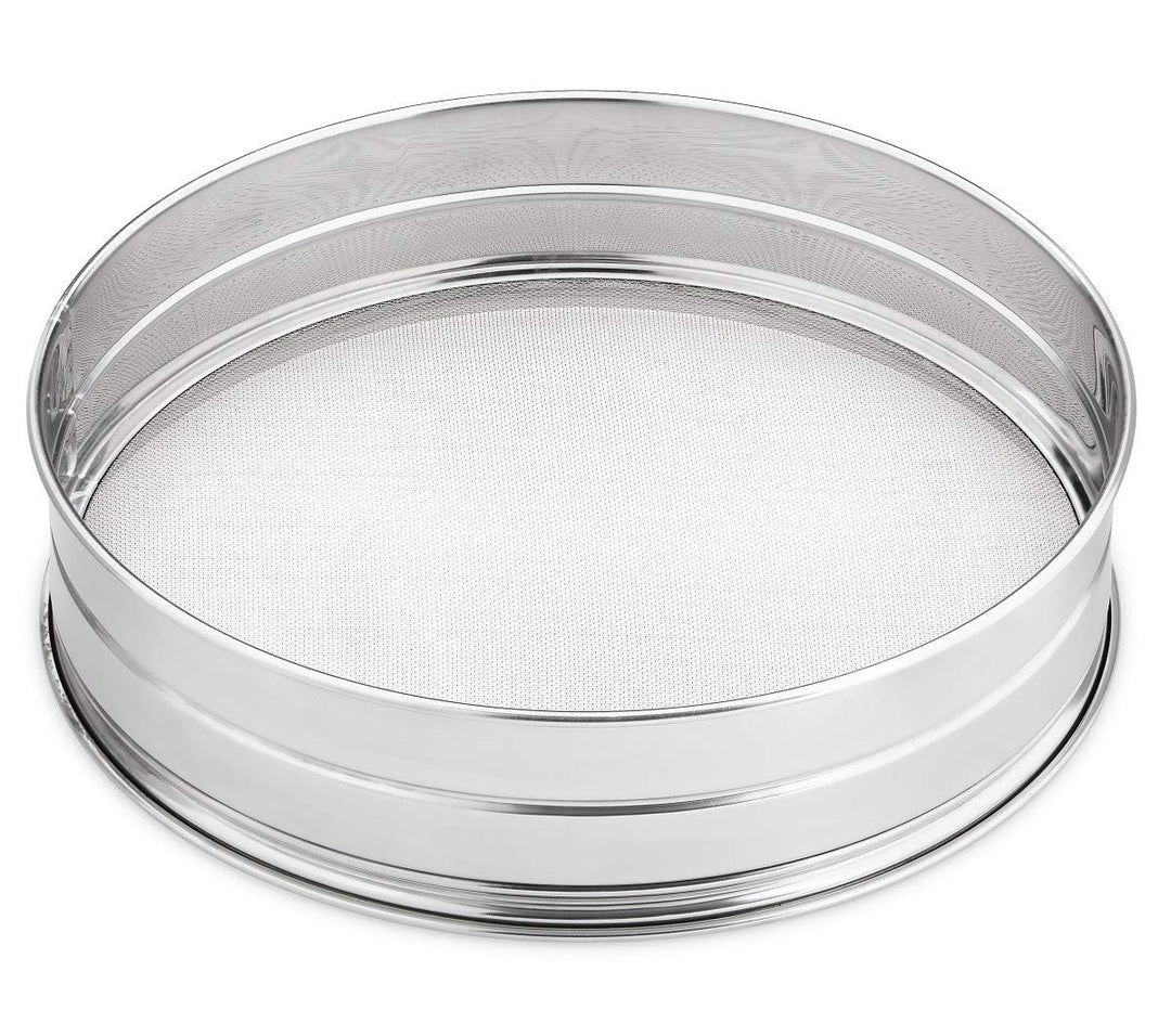thermohauser Sieb gross (Edelstahl rostfrei), extrafein, Maschenweite 1,5x1,0 mm, Durchm. 35,0 cm, S