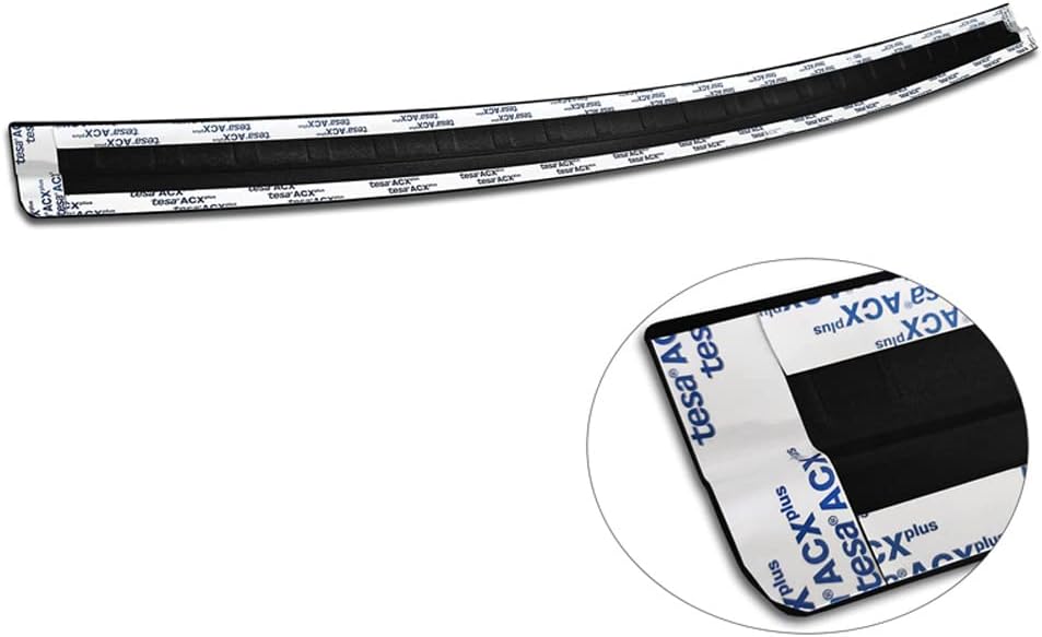 Avisa Matt-schwarz Edelstahl Heckstossstangenschutz kompatibel mit Jeep Compass 2017- 'Ribs'