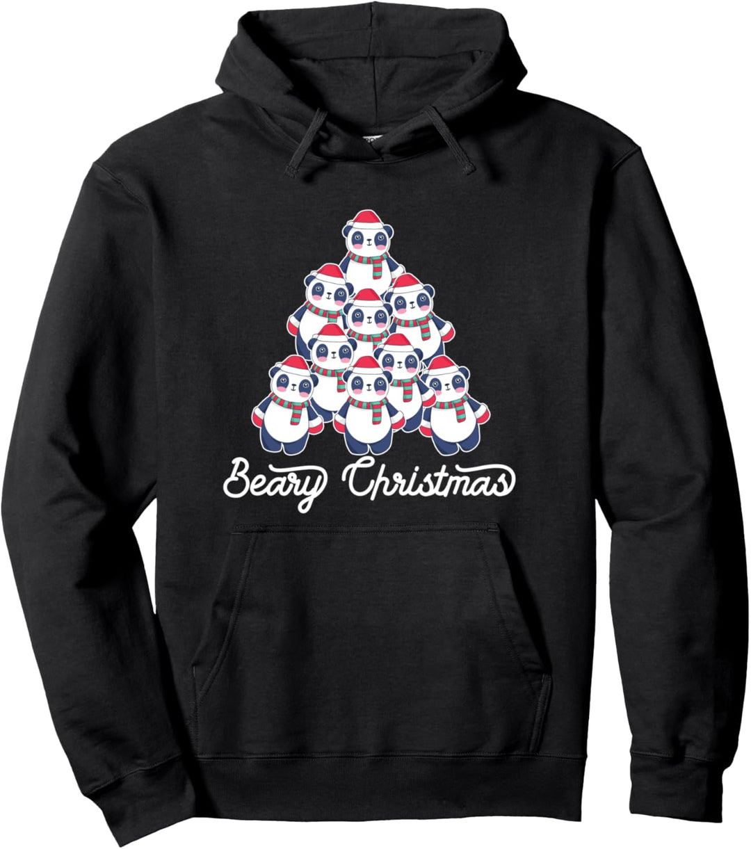 BEARY CHRISTMAS Pandabären - Weihnachtsbaum Meme Pullover Hoodie