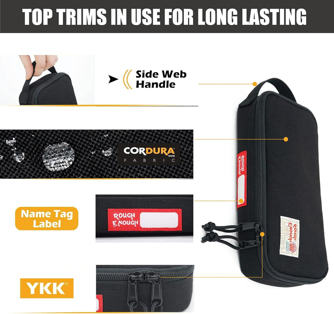 Rough Enough CORDURA Polyester Kleine Kulturbeutel Grosse Stiftetasche Federmäppche Stift Etui Bleis