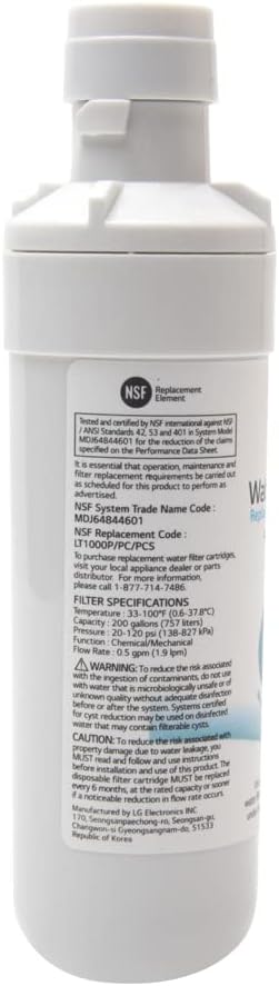 SUNERLORY Kühlschrank-Wasserfilter, LT1000p, Ersatz für Kenmore9980, 300 Gall-Kapazität, Ersatz-Kühl
