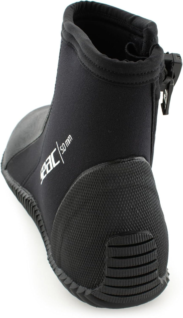 Seac Regular Boot - kurzer, 5 mm starker Neopren-Tauchstiefel mit halbstarrer Sohle und Fersen- sowi