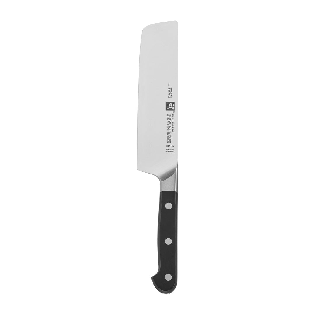 ZWILLING Pro Nakiri-Messer, Klingenlänge: 17 cm, Rostfreier Spezialstahl, Kunststoffgriff, Schwarz