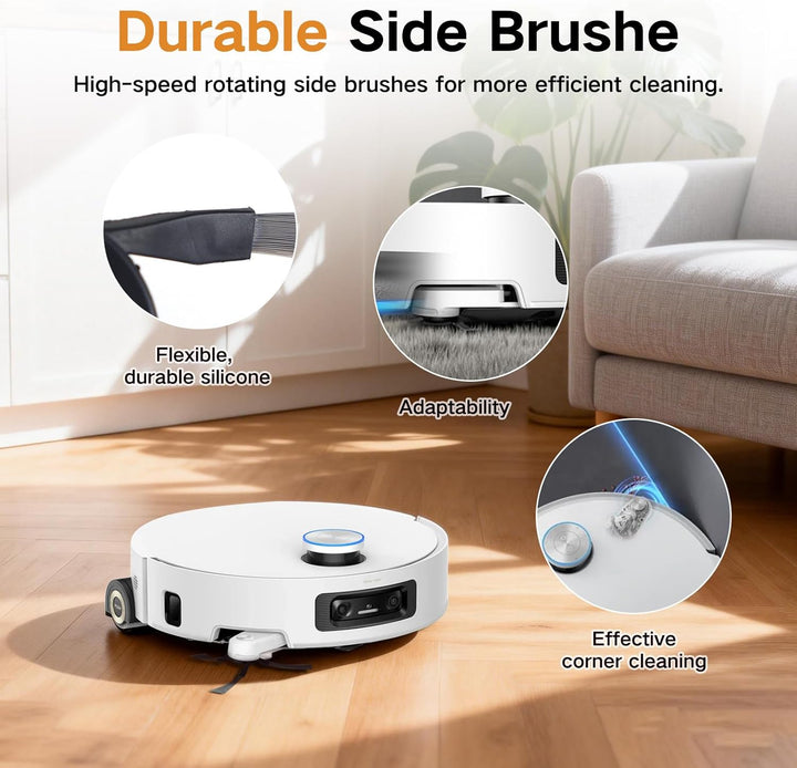 17 Stück Zubehör für Dreame Aqua10 Ultra, 1 Hauptbürste 1 Rollen-Wischtuch, 2 HEPA-Filter, 4 Seitenb
