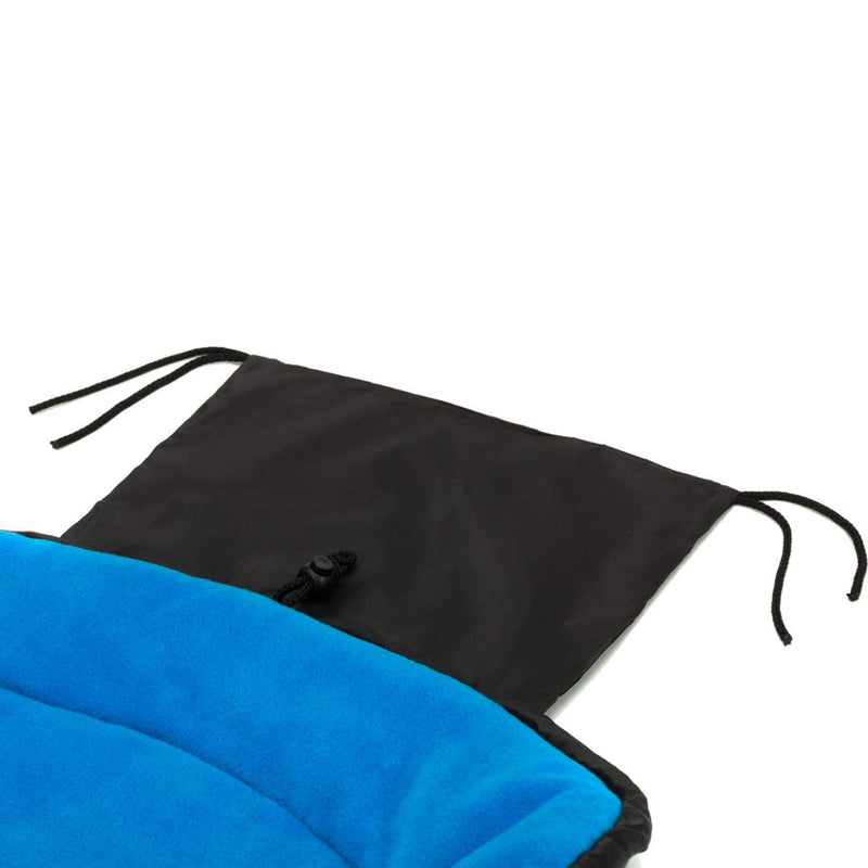 Winterfusssack ECO BIG für Buggy Kinderwagen Jogger Fusssack (SCHWARZ/BLAU), Schwarz/Blau