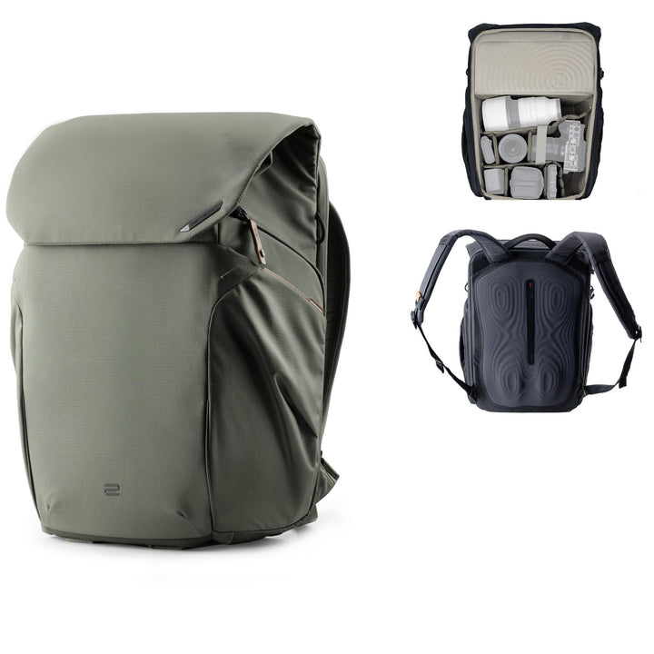PGYTECH OneGo 2 Kamerarucksack 20L-25L mit Laptop/iPad-Fach Wasserdichter Kamerarucksack für urbane