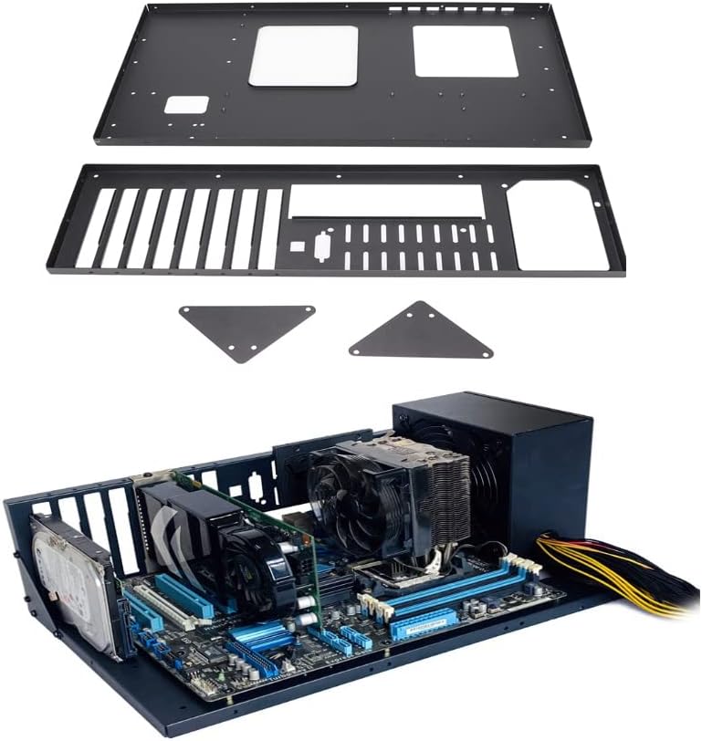 Cuifati MK 01 DIY-Gaming-Computergehäuse, Offenes Gehäusegehäuse für Motherboards, Innerhalb von 305