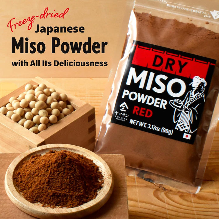 YAMASAN KYOTO UJI Japanische trockene rote Misopaste, gefriergetrocknetes rotes Misopulver, reichhal