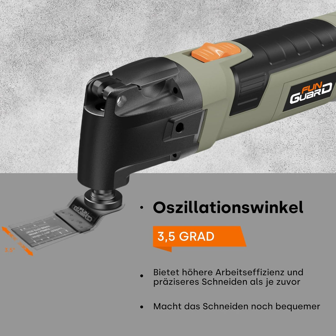 Oszillationswerkzeug 300W Multifunktionswerkzeug mit 30 Zubehör, 6 Variable Geschwindigkeit 15000-22