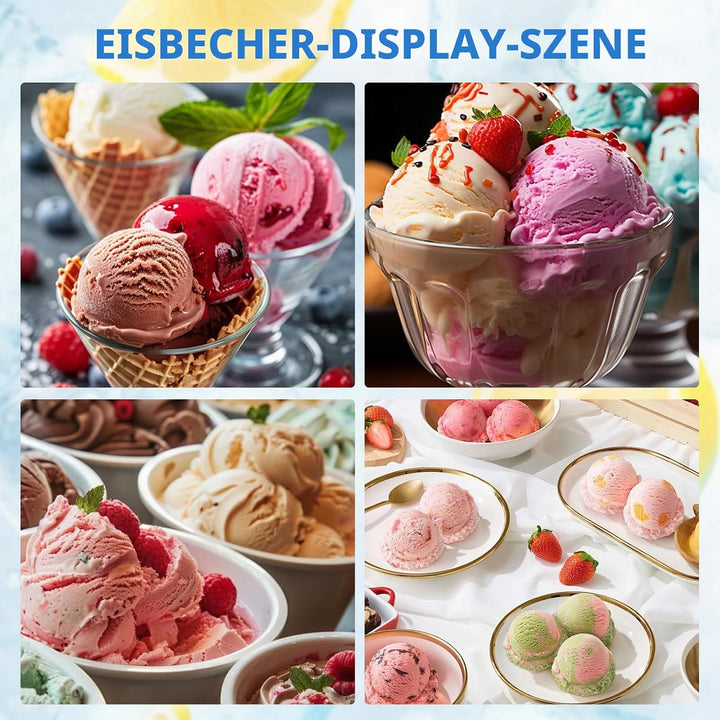 4 PCS Creamy Behälter für Ninja Creami NC300EU NC301EU, Ninja Creami Eismaschine Becher Zubehör mit