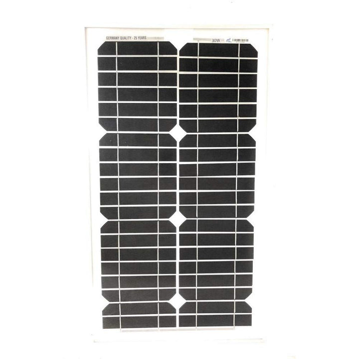 Solarbetriebenes Solarpanel, 30 W, 12 V, mit Siliziumzellen und Zangen