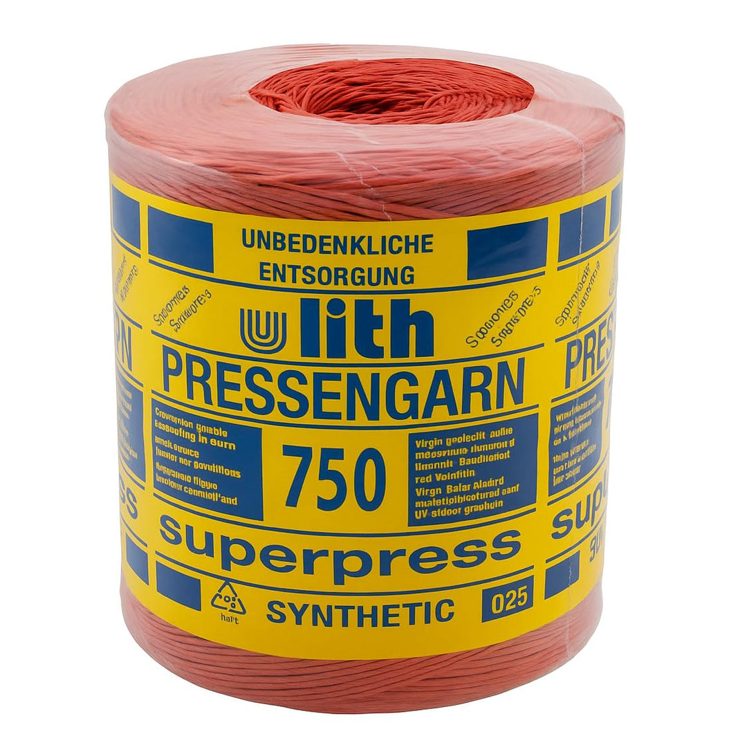 Ulith Pressengarn XL-750, 5 kg Rolle, rot, 750 m/kg, extra robust und widerstandsfähig