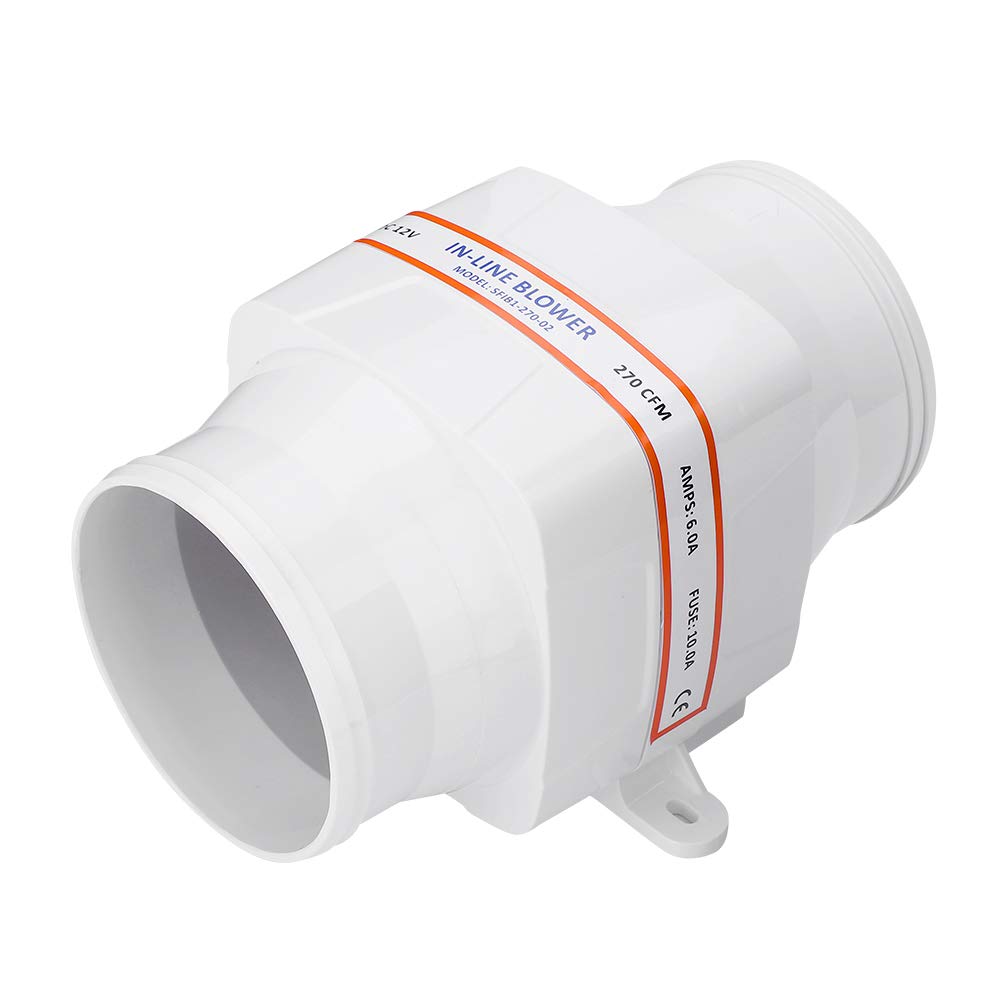 Abluftventilator, 10,2 cm, in Line, Marine-Bilge-Luftgebläse, starker Ventilator, geschlossenes Moto