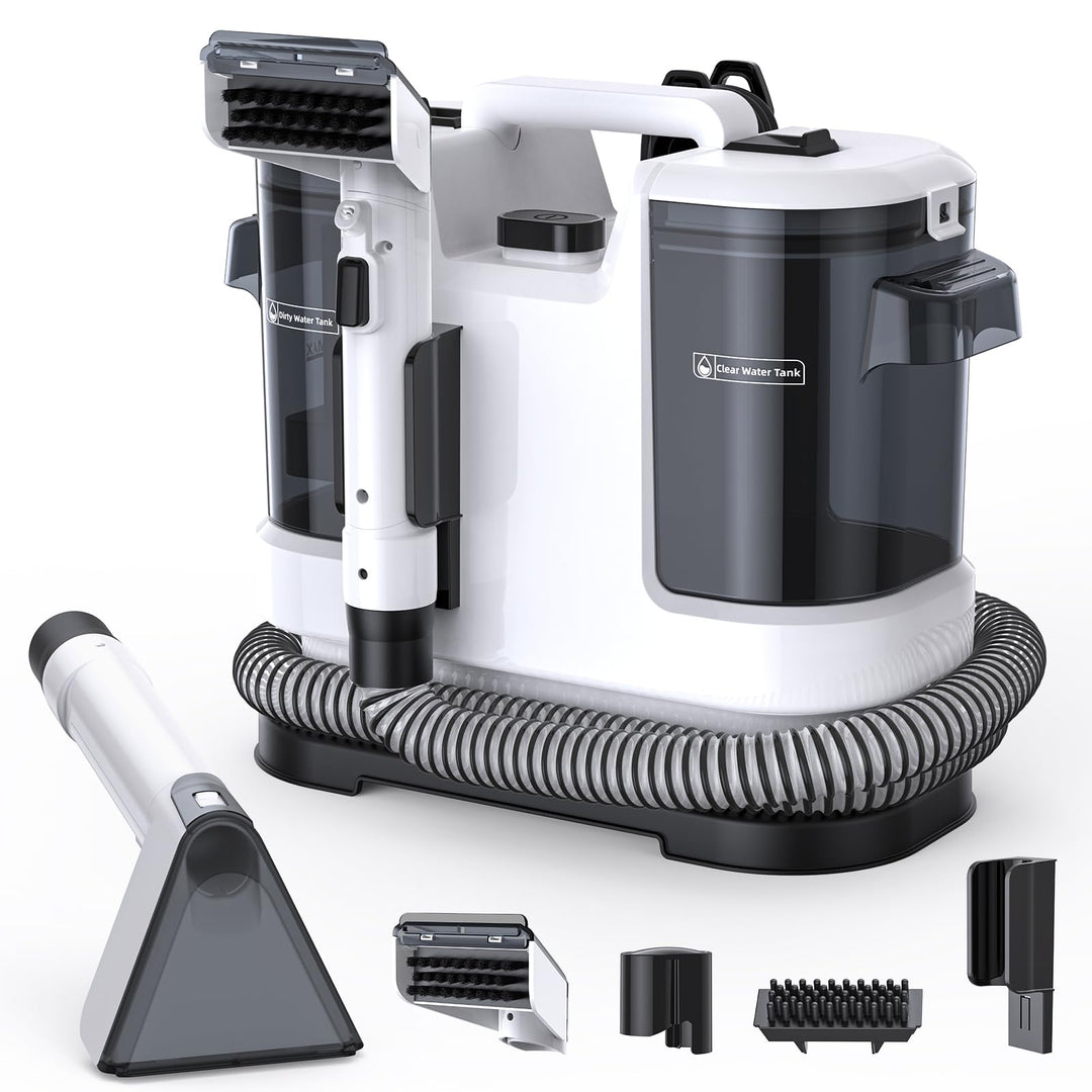 Tragbarer Polsterreiniger & Fleckenreiniger – 3-in-1 Spot Cleaner mit Sprüh-, Bürsten- und Saugfunkt