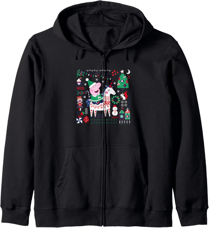 Peppa Pig Christmas Horse Kapuzenjacke