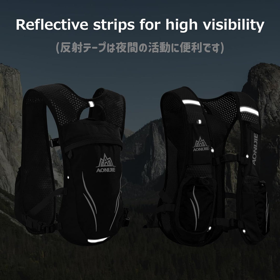 Azarxis Trinkrucksack 5L / 5.5L / 8L, Ultraleichter Laufrucksack, Trailrunning Rucksack, Hydrationsp