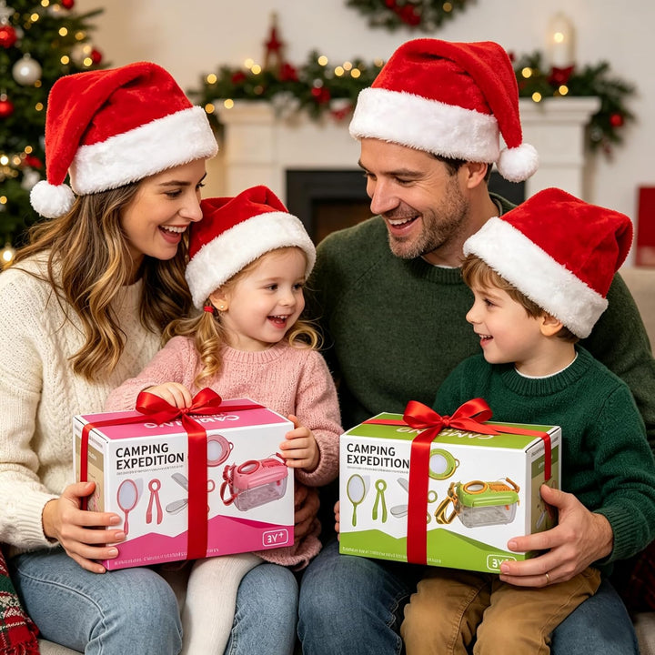 Entdecker Set für Kinder ab 4, 17 Stück Forscherset für Kinder, Insektenbox mit Lupe, Kinderlupe, In