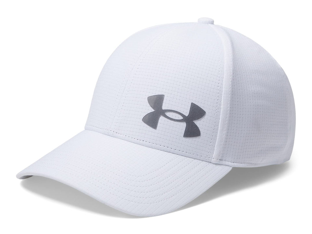 Under Armour Mens Iso-chill ArmourVent Fitted Baseball Cap S-M Weiss / / Pitch Grau (100), S-M Weiss