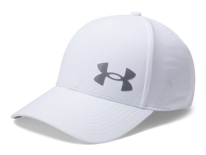 Under Armour Mens Iso-chill ArmourVent Fitted Baseball Cap S-M Weiss / / Pitch Grau (100), S-M Weiss