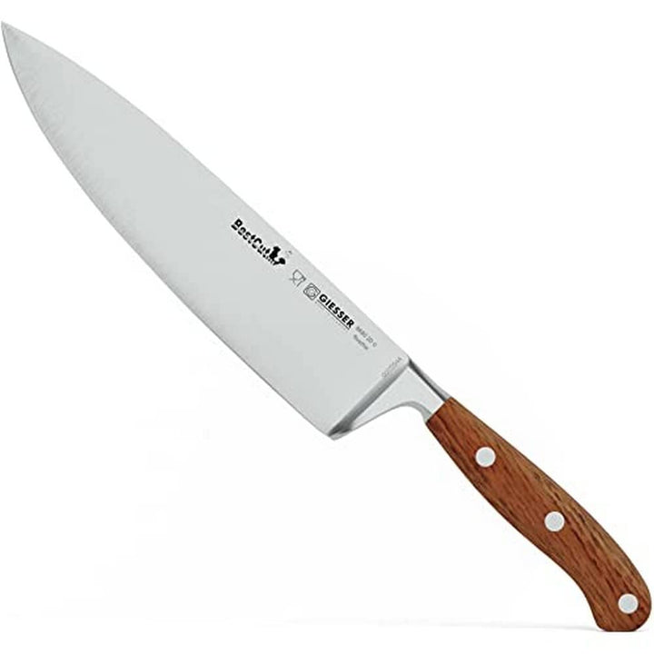 Giesser seit 1776 - Made in Germany - scharfes Kochmesser geschmiedet Olivenholz BestCut Olive, 20 c