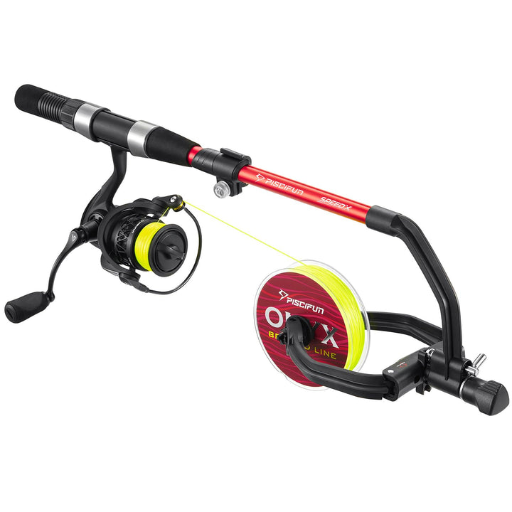 Piscifun Speed X Angelschnur-Spulenmaschine mit Abwicklungsfunktion – Angelschnurwickler Spulenspule
