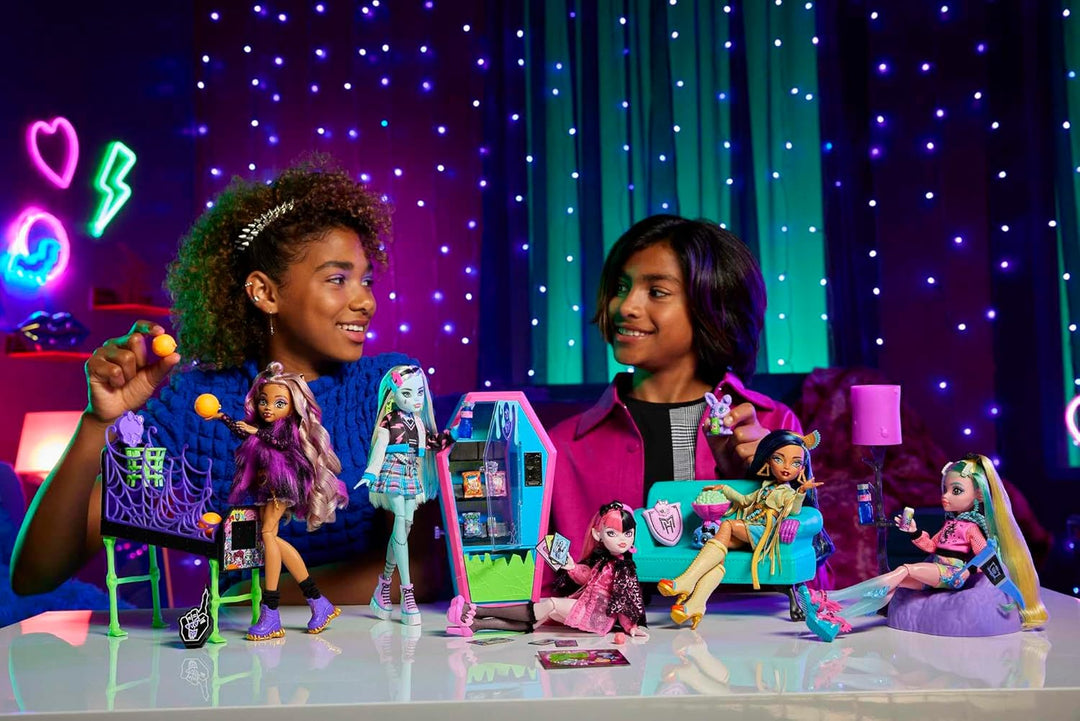 Monster High Studenten-Lounge-Spielset - Möbel und Zubehörteile für schaurig schöne Geschichten, ink
