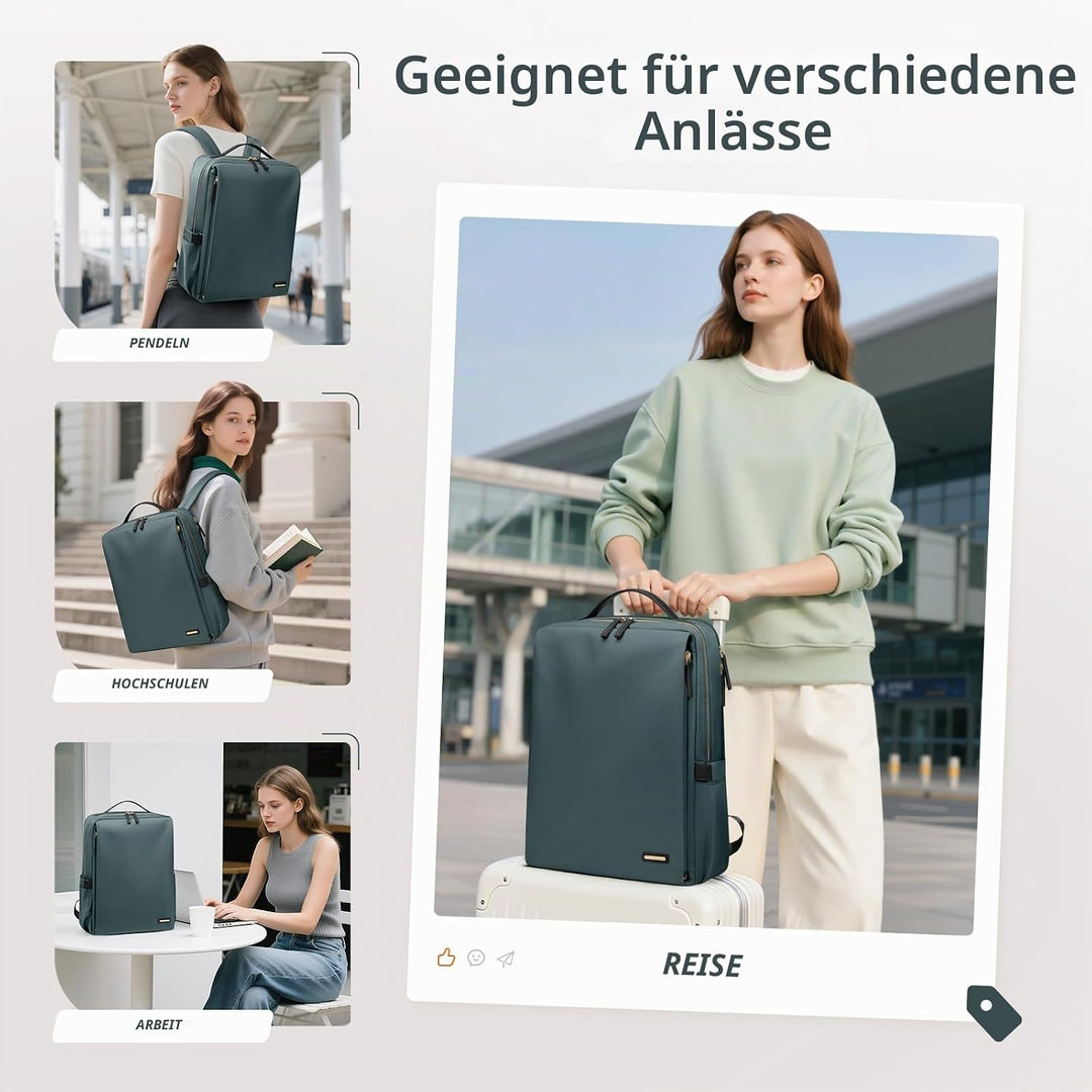 Stilvoller Laptop Rucksack für Damen von Fluggesellschaften zugelassen, Perfekt für die Arbeit das C