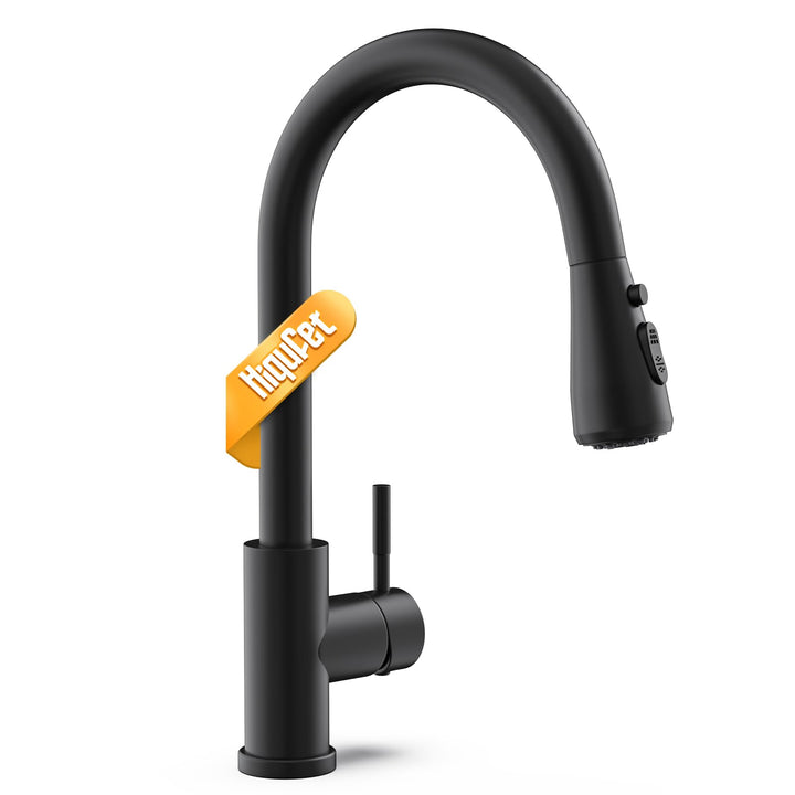 Küchenarmatur, Ausziehbarer Wasserhahn mit Edelstahl-Sprühbrause und 3 Sprühfunktionen, 360° schwenk