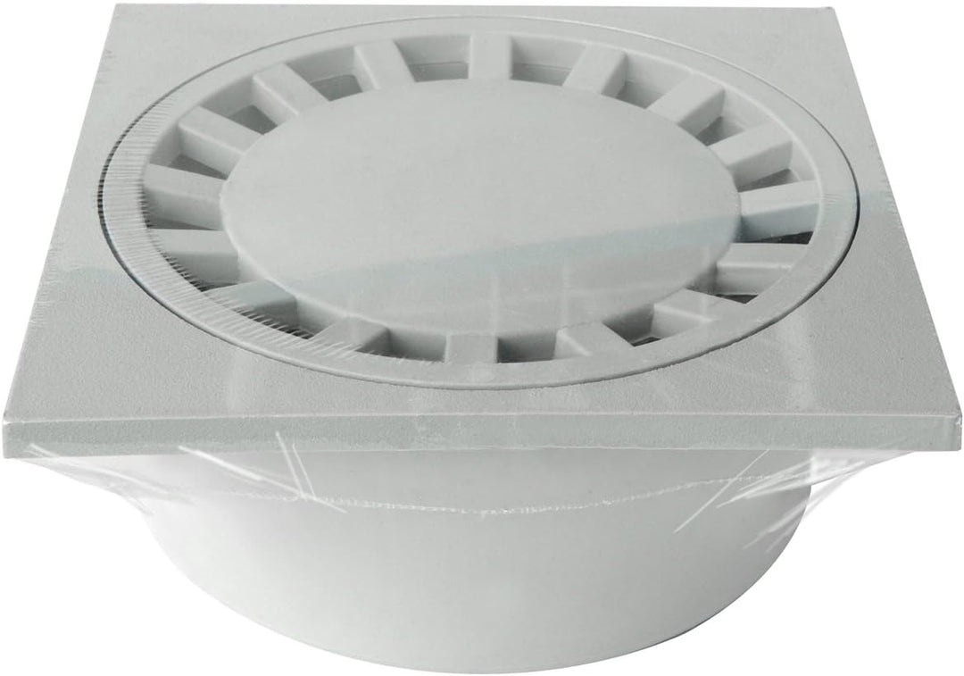 First Plast CHPP20G Siphonverschluss aus Polypropylen, grau, 200 x 200 mm
