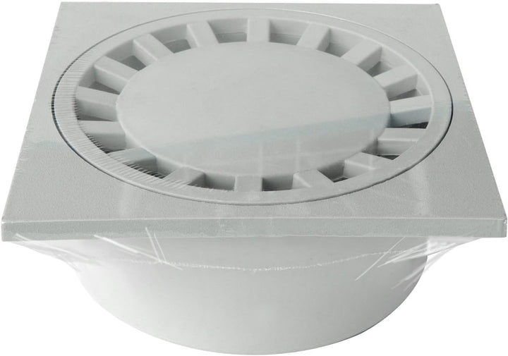 First Plast CHPP20G Siphonverschluss aus Polypropylen, grau, 200 x 200 mm